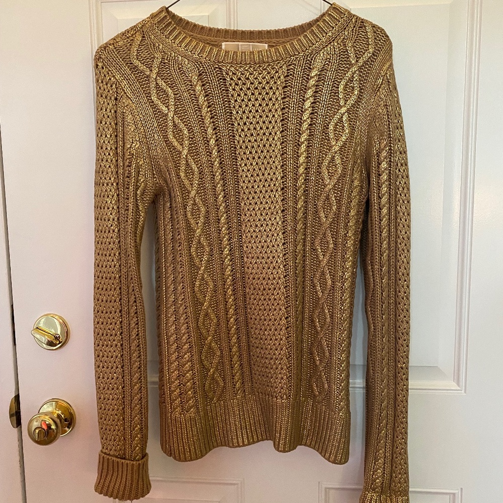Women’s Michael Kors Gold Sweater